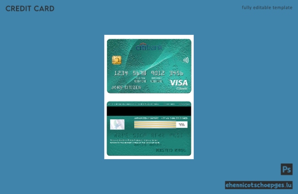 Beispielvorschau der kenianischen Citibank Visa Classic Karte